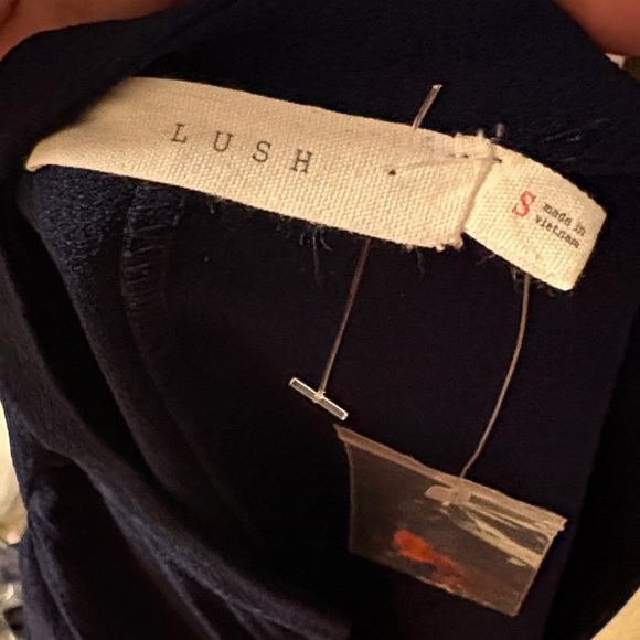 Lush Novak Split Neck 3/4 Sleeve Dress in Peacoat at Nordstrom Rack, Size Small - Picture 11 of 11